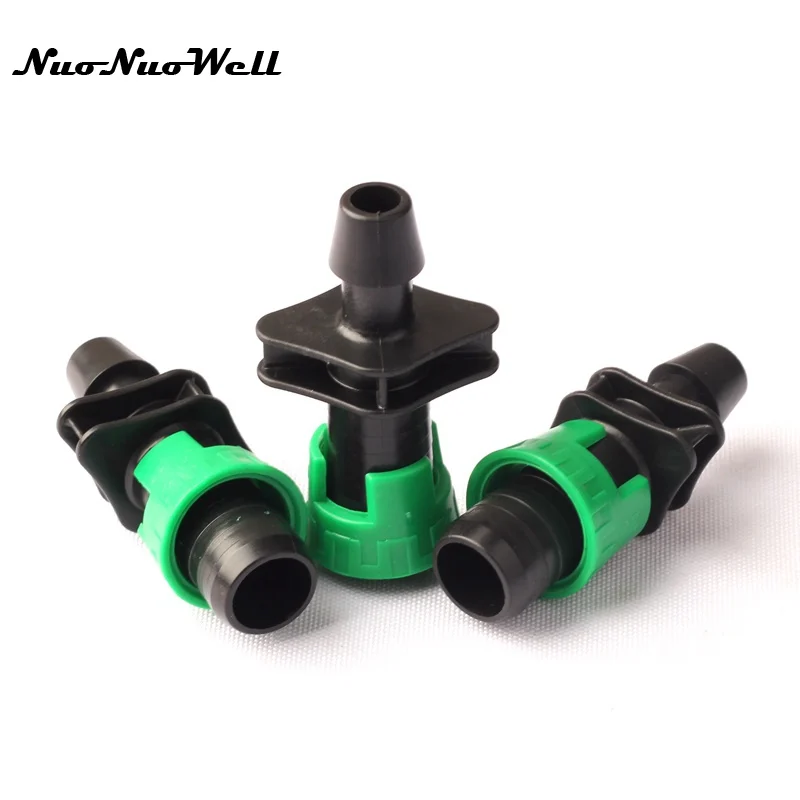 10pcs NuoNuoWell 16mm Straight Drip Tape Connector for Garden