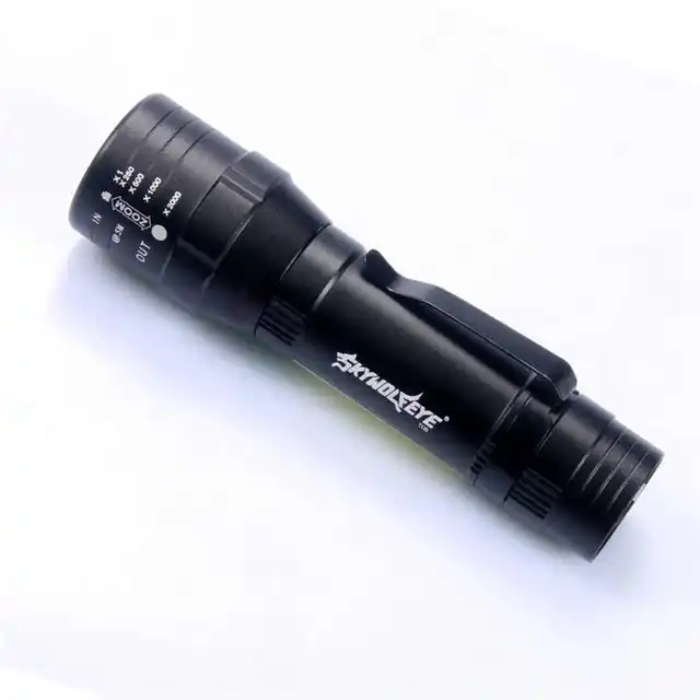 Sky Wolf Eye T6+COB 4 Modes led flashlight 18650 Usb Rechargeable LED