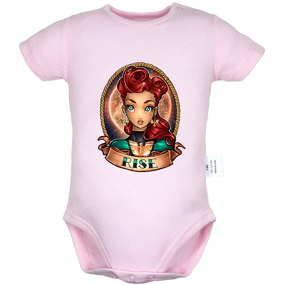 

Retro Girl Queen's Birthday Penguin Work Hard & Be Kind Design Newborn Baby Bodysuit Suit Toddler Onsies Jumpsuit Cotton Clothes