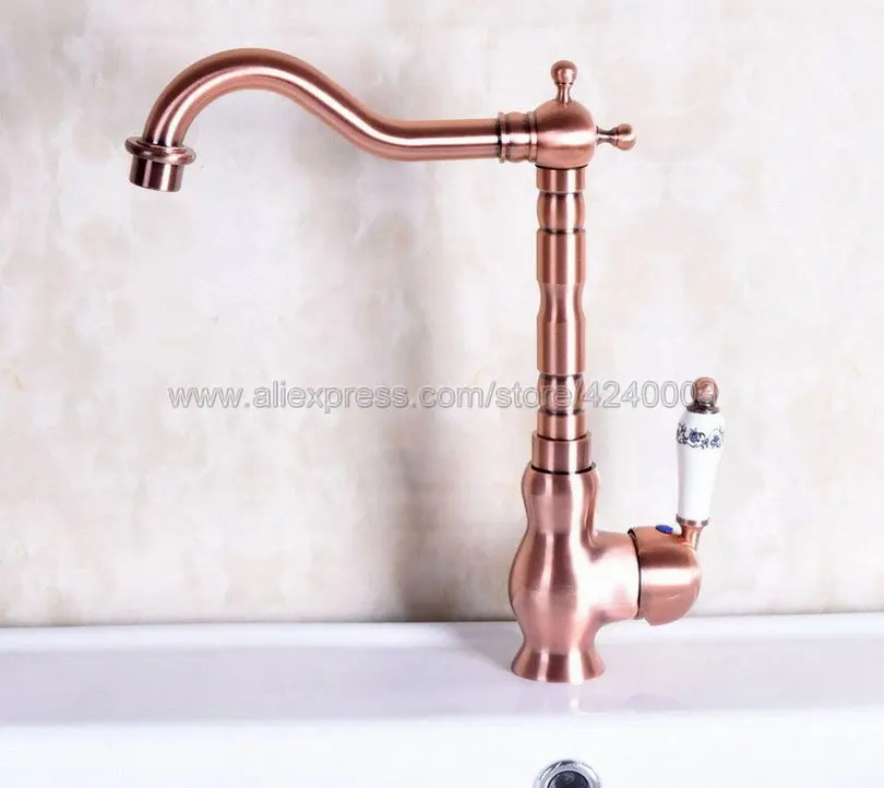 العتيقة الأحمر النحاس حوض صنبور سطح جبل صنبور الحمام الغرور المصارف خلاط صنبور الباردة والساخنة مياه الحنفية Knf136 العتيقة الأحمر النحاس حوض صنبور سطح جبل صنبور الحمام الغرور المصارف خلاط صنبور الباردة والساخنة مياه الحنفية Knf136