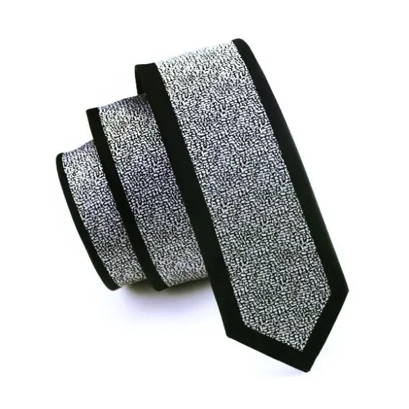 2017 модный тонкий галстук серый геометрический Узкий Шелковый жаккардовый тканый