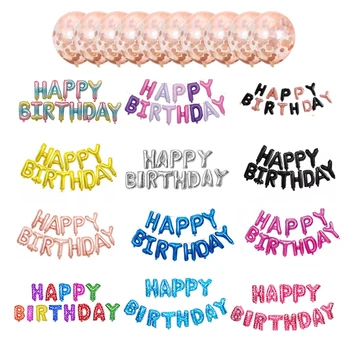 

Birthday Party Decorations Kids Baby Adult HAPPY BIRTHDAY Balloons Decoration Aluminium Film Balloons for Birthday