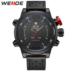 Новая Мода WEIDE Открытый спортивные часы цифровой кварцевые светодио дный для мужчин Военная Униформа бег водостойкие наручные часы