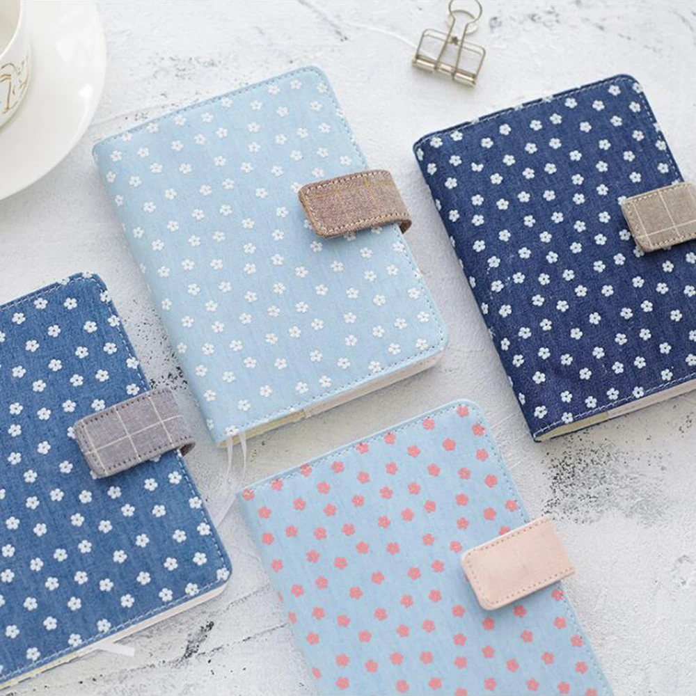 

Clear Cute Fabric Flower Multi-functional Filler Papers' Notebook Office School Checking Listing Planner Organizer Diary