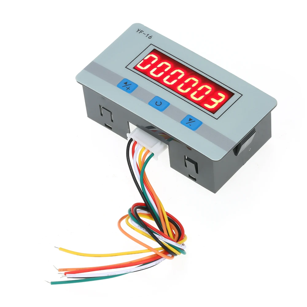 

Digital Counter Module DC/AC5V~24V Hour Meter Mini Calculator Electronic Totalizer with NPN and PNP Signal Interface