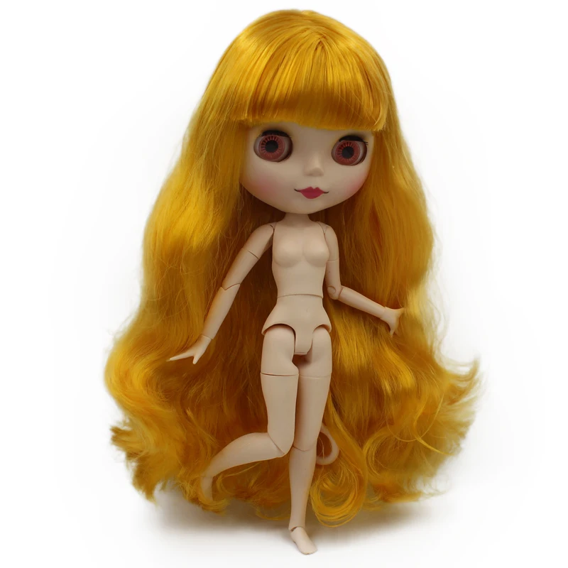 Шарнирная кукла Blyth, Neo Blyth кукла Обнаженная Заказная матовое лицо куклы можно изменить макияж и платье DIY, 1/6 шарнирные куклы NO49