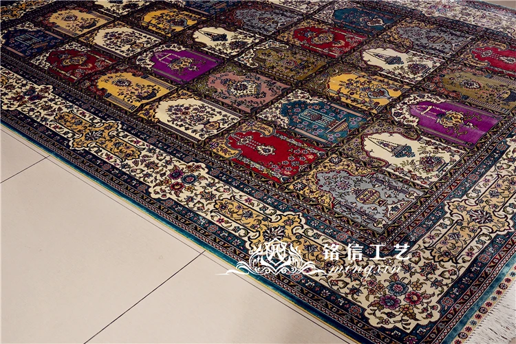 5'x7. 5' четыре сезона TurkishTraditional ручной работы шелк Восточный турецкий области ковры
