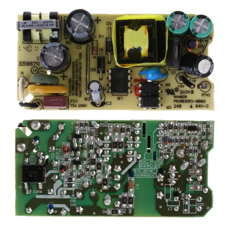 

OOTDTY AC-DC 5V 2000mA Switching Power Supply Module 5V 2A Board with IC Protection