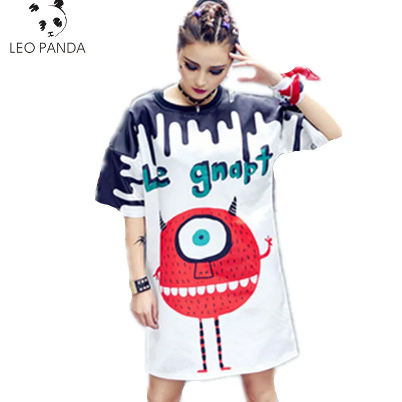 

2019 Summer Fashion New Lie Fallow Loose Comfortable Round Neck Short Sleeve Large Size Printing Hip hop Female T-Shirt LXT218