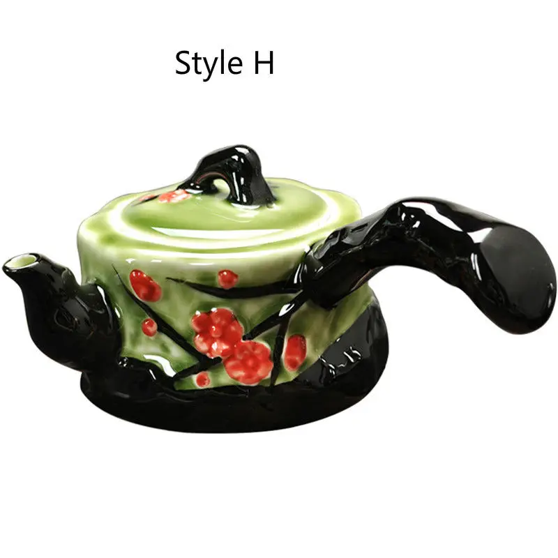 200 мл Керамический Китайский чайный горшок кунг-фу, фарфоровый чайный сервиз, винтажный чайный горшок с ручной росписью - Цвет: Style H