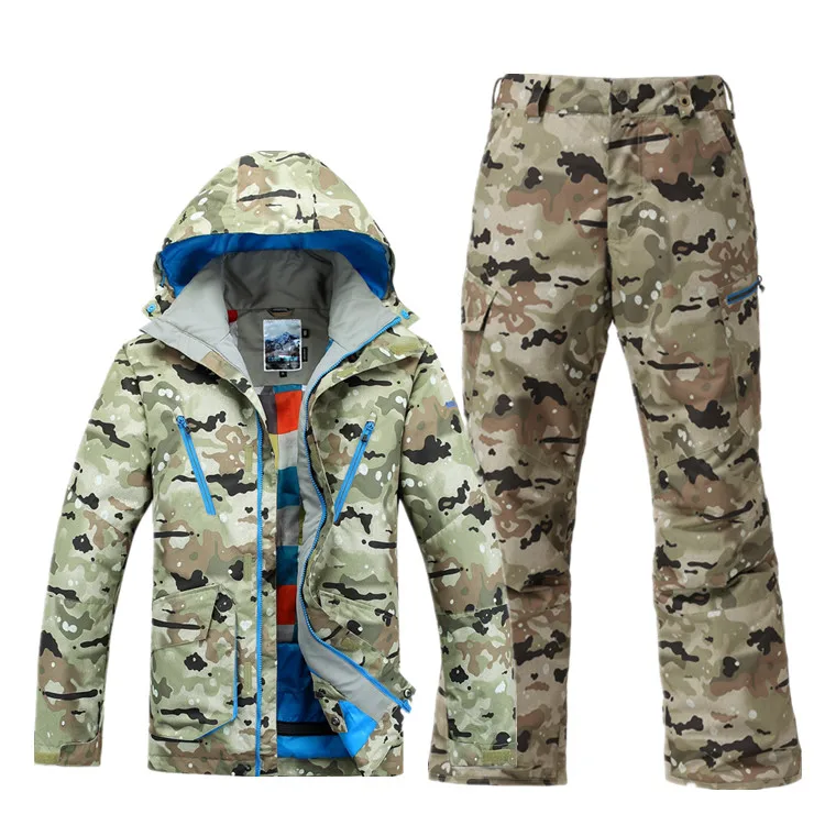 Gsou snow 2015 mens ski suit new arrival high quality skiing suit male