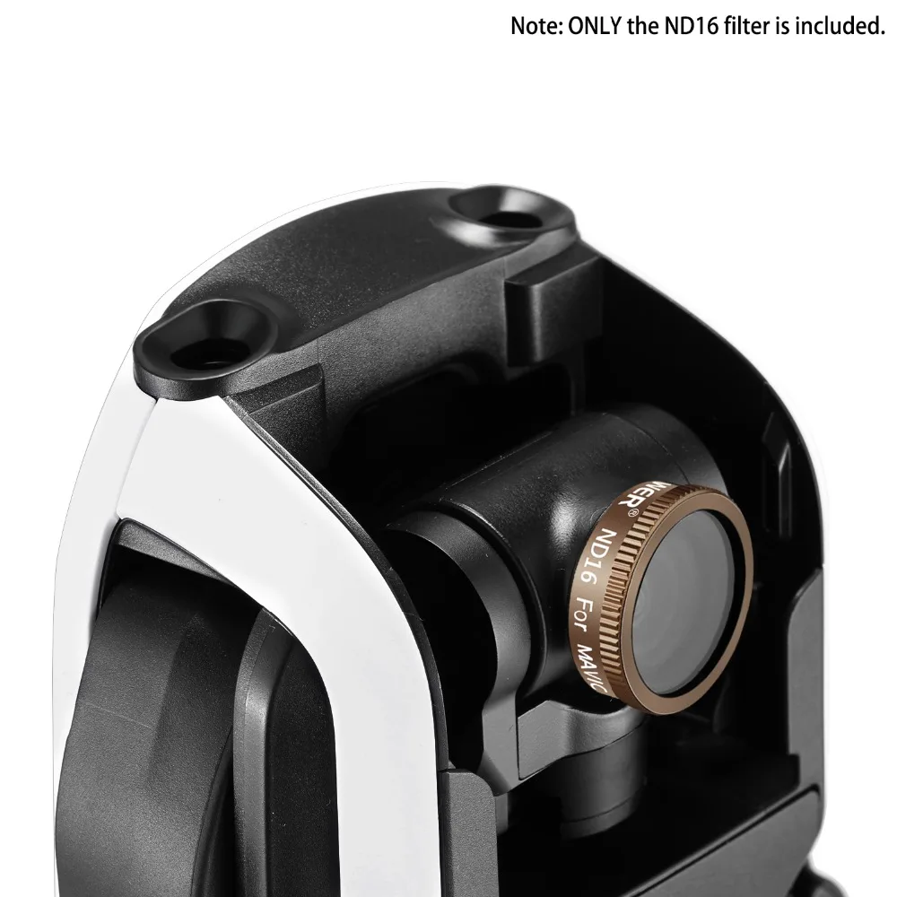 Набор фильтров нейтральной плотности Neewer из 3 предметов для квадрокоптера DJI Mavic Air Drone включает: ND4/ND8/ND16 фильтры(золото