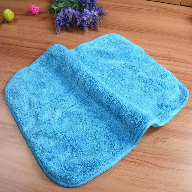 2Pcs 30*40cm Double thickened coral velvet Microfiber Buffing Dusting