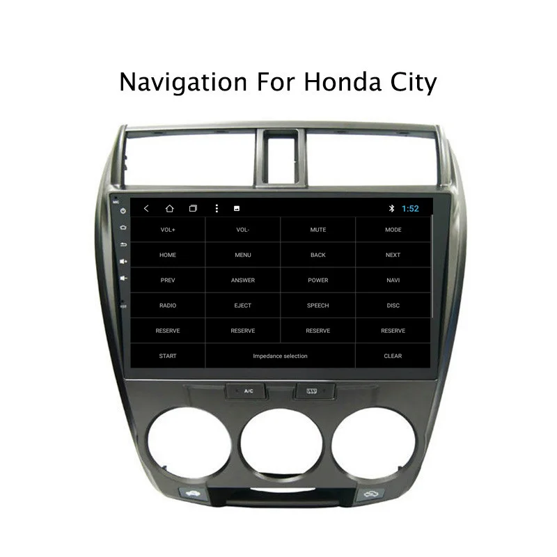 Excellent NAVITOPIA 10.1inch 2G RAM 32G ROM Android 8.1 Car DVD Multimedia GPS Navigation for Honda City 2008 2009 2010 2011 2012-2014 7