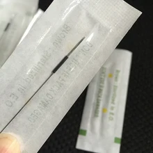 Одноразовые стерилизованные Профессиональные иглы для татуажа 3RL аппарат в виде ручки для татуажа бровей Перманентный макияж набор 100 шт пму иглы 3R