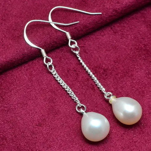 

Wholesale price 16new ^^^^NATURAL white PEARL 100% SOLID 925 SILVER EARRING HOOKS EARRINGS
