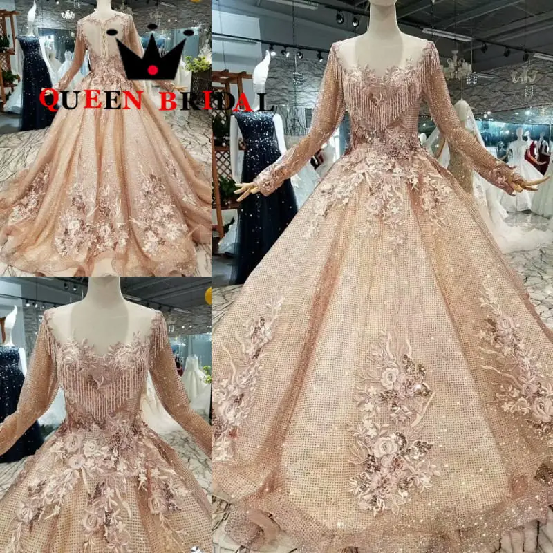 На заказ,, vestido de festa, Кристальные блестки, элегантное вечернее платье, Robe De Soiree, длинные рукава, женское вечернее платье EV122 - Цвет: same as picture