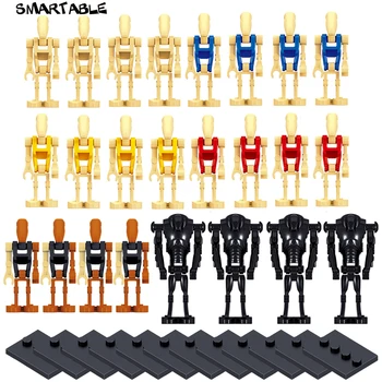 

Smartable 24pcs Battle Droid Building Blocks Figure toys Compatible starwars brick toy with 12pcs baseplate for Christmas gift