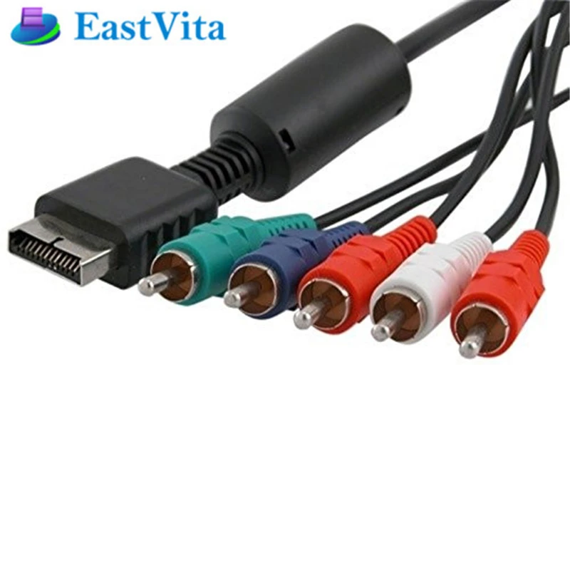 EastVita 1.8m HD 1080P Component cable for PS2 PS3 Console RCA Audio