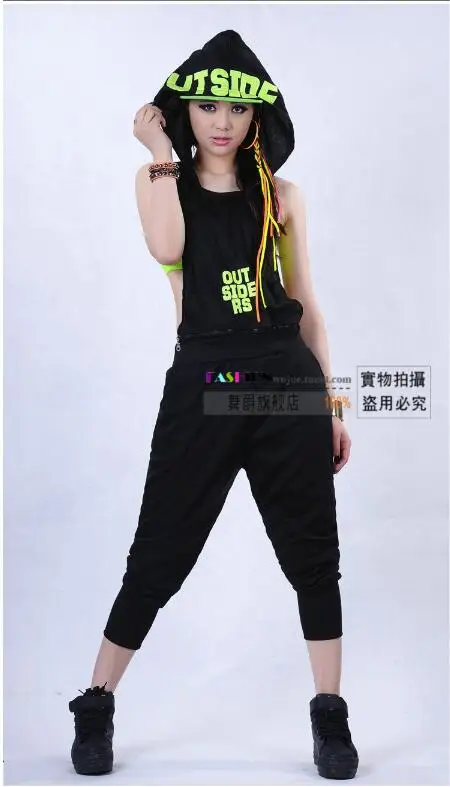 Pink De Pantalones Mujeres 2018 Hop Streetwear Moda neon Mujer Hip Harem Color 0104 Las Neón neon Negro Green Joggers Ud7xU8