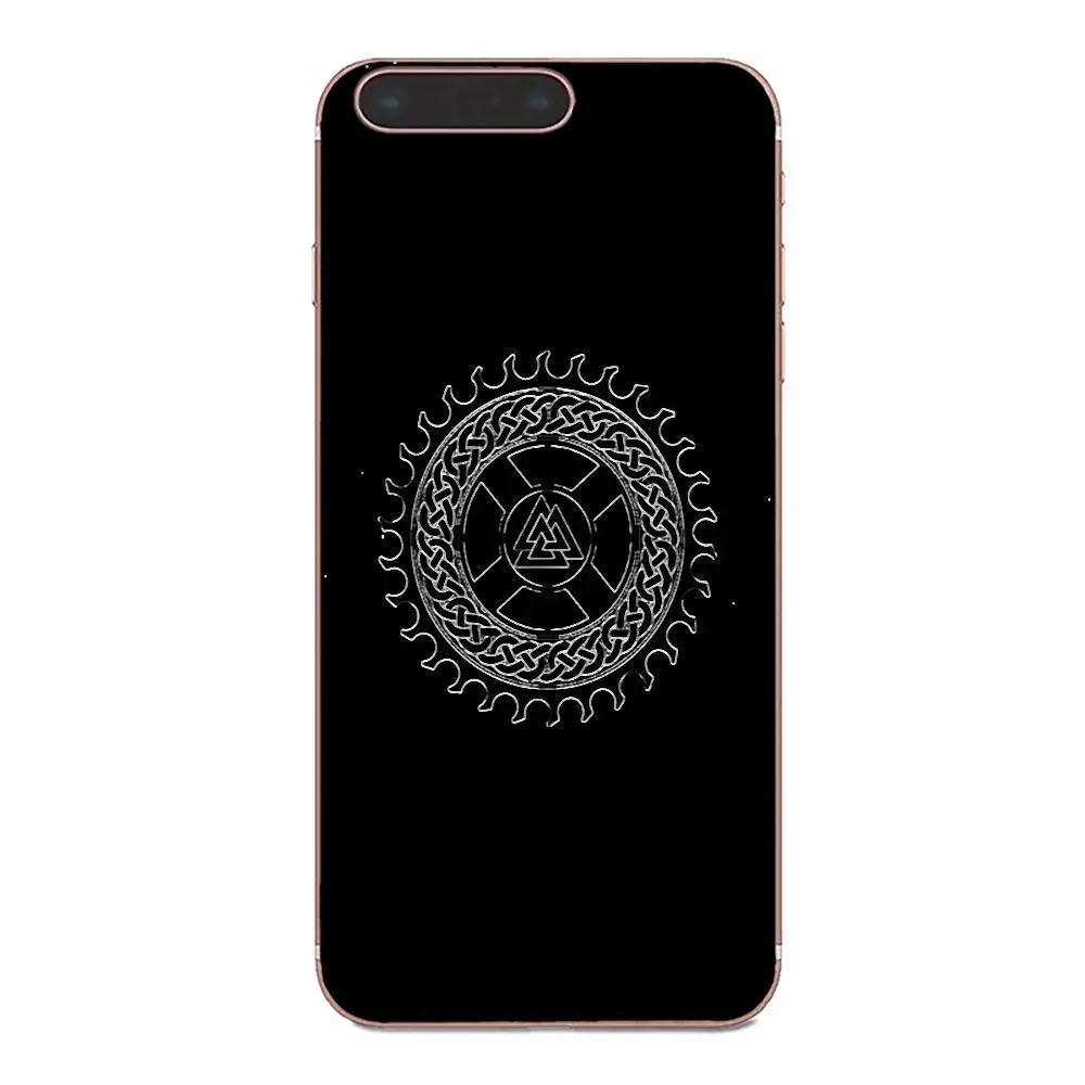 ТПУ мобильный Viking Warrior Valknut Odin логотип для Xiaomi Note 3 4 Mi3 Mi4 Mi4C Mi4i Mi5 Mi 5S 5X6 6X A1 Max Mix