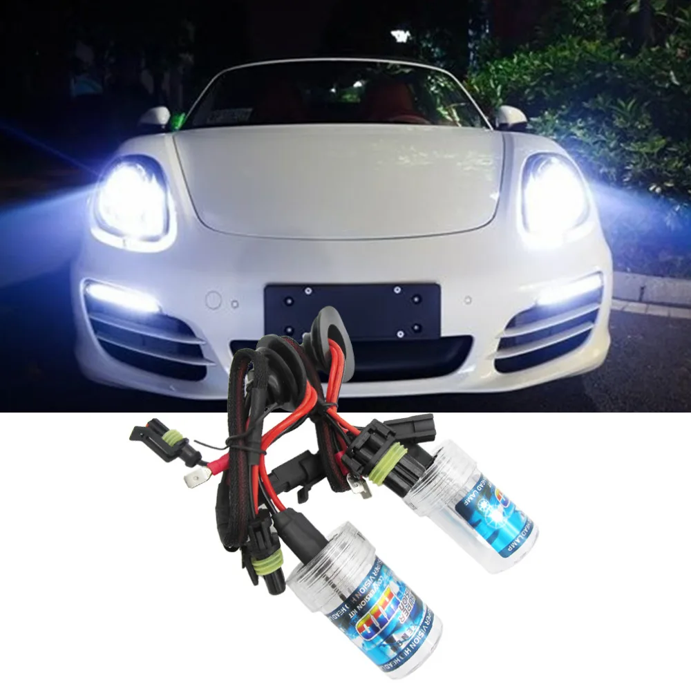 

2016 Universal New 35W HID Xenon Bulbs Lamp Headlight Slim Ballast Conversion Kit A Set
