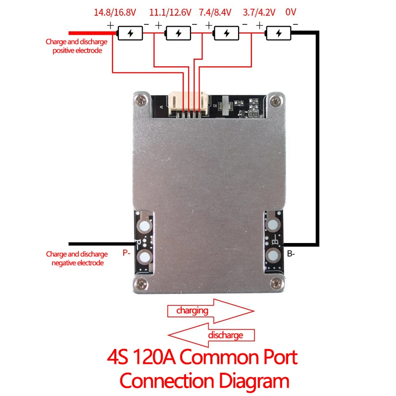 BMS 3S 4S 80A 100A 120A 150A 160A 200A 3,7 в 18650 литиевая батарея защита питания полимерная литий-ионная зарядка BMS с балансом