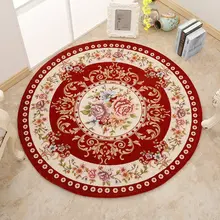 Европейский Стиль Круглый ковры Pad компьютерное кресло поворотный подушки гостиная исследование спальня кофе стол висит корзина