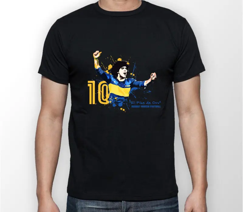 Мужская Винтажная Футболка Maradona Diego Football модная повседневная футболка с надписью