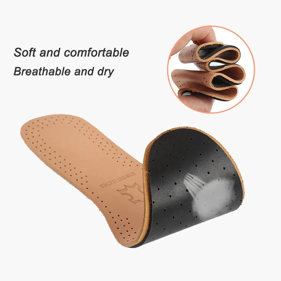 Sports leisure leather insoles for Flat Feet Inserts16