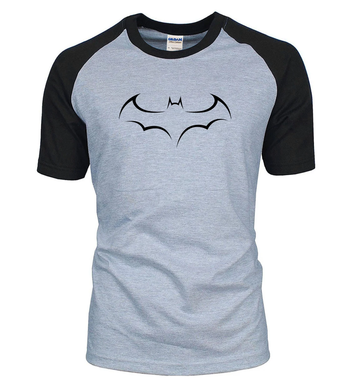 

Hot Sale 2019 Summer 100% Cotton Raglan T Shirt Men Fashion Batman T-Shirt Short Sleeve O-Neck Tops Brand Clothing Hipster Men