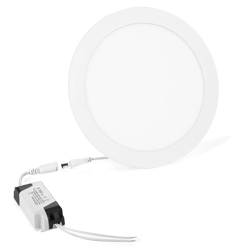 Светодиодный светильник на панель, встраиваемый светильник для кухни и ванной, 85-265 в, 3 Вт, 6 Вт, 9 Вт, 12 Вт, 15 Вт, 18 Вт, круглый светодиодный светильник на потолочную панель, теплый/холодный белый цвет