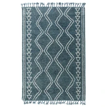 Шерсть скандинавском марокканском стиле килим ковер ручной работы геометрический Богемия индийский ковер плед полосатый современный Винтажный Зеленый дизайн