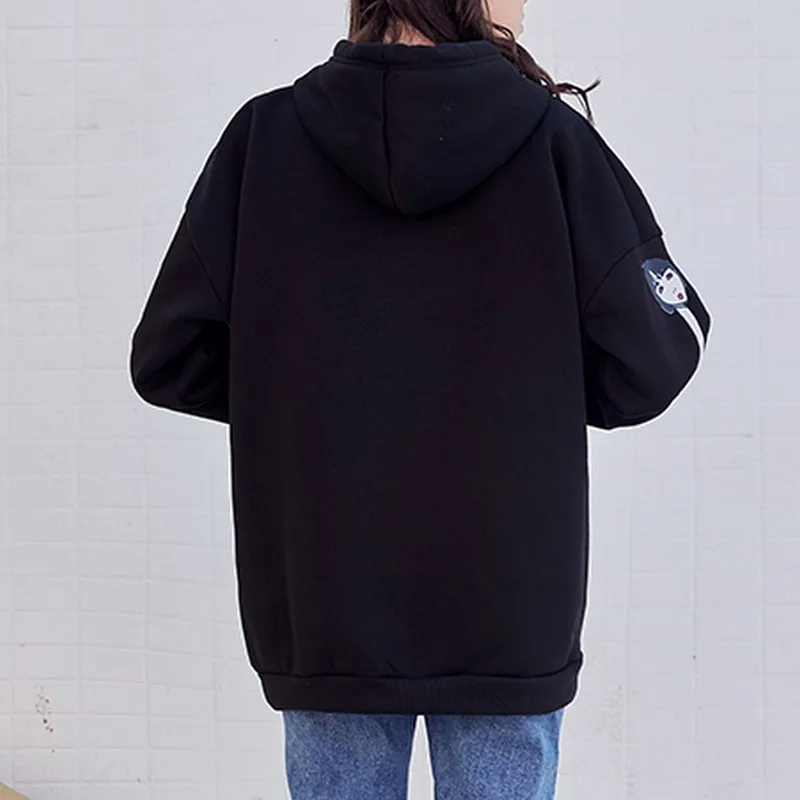 PLAMTEE милый мультфильм толстовки Толстовка для женщин Harajuku Свободные с длинным