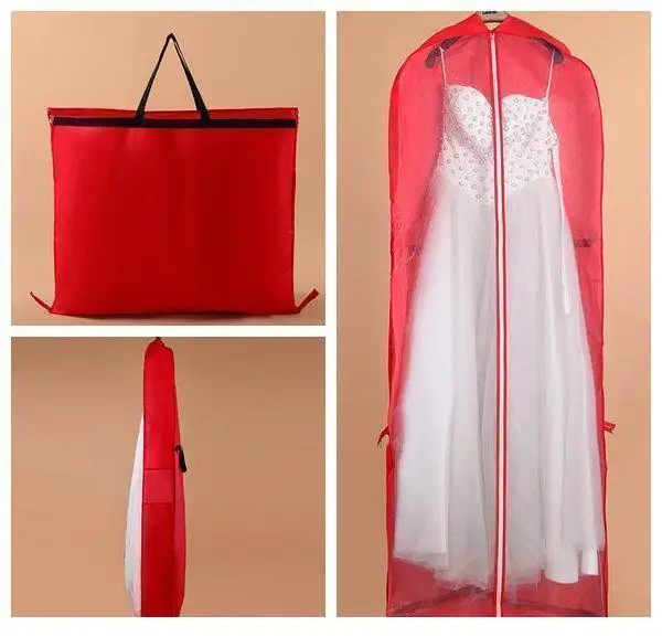 

Red Wedding Dress Dust Garment Thickening Cover Storage
