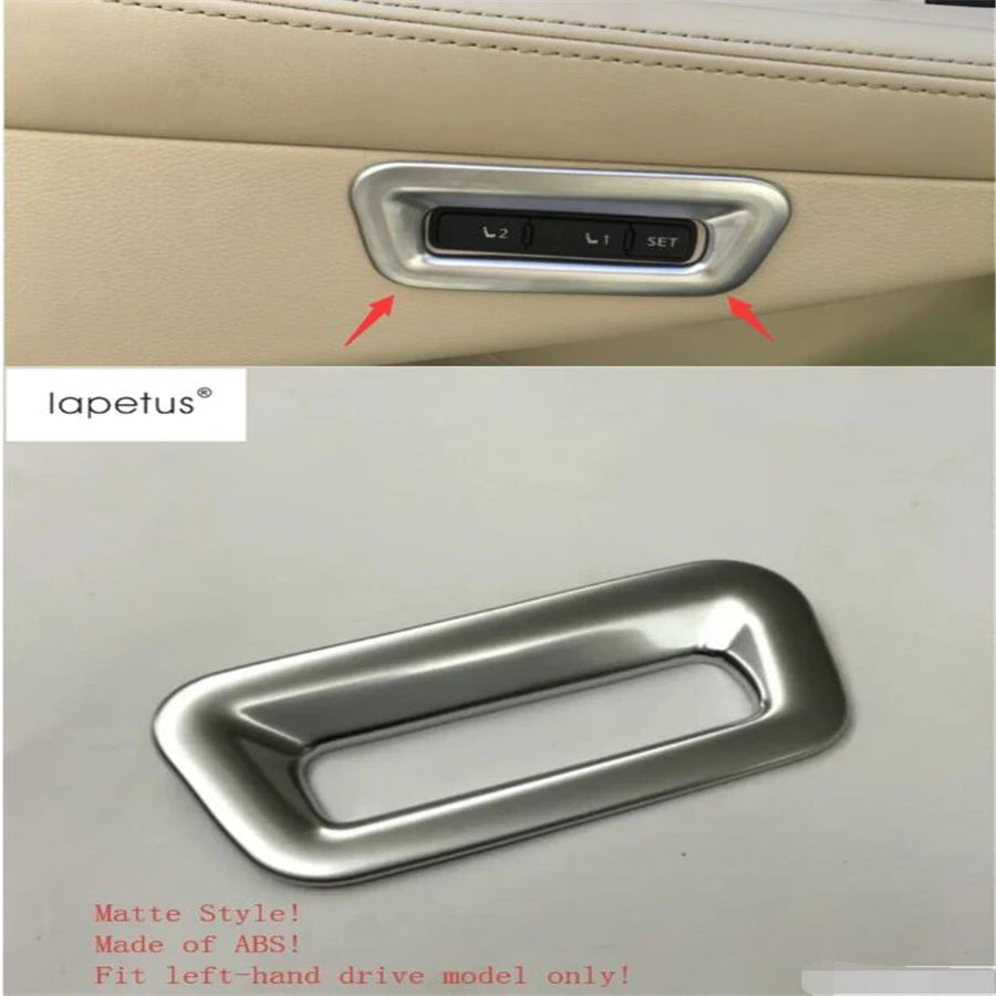 Lapetus Accessories For Nissan Murano 2016 2017 2018 Seat Adjustment Memory Button Switch Molding Cover Kit Trim 1 Pcs / ABS | Автомобили