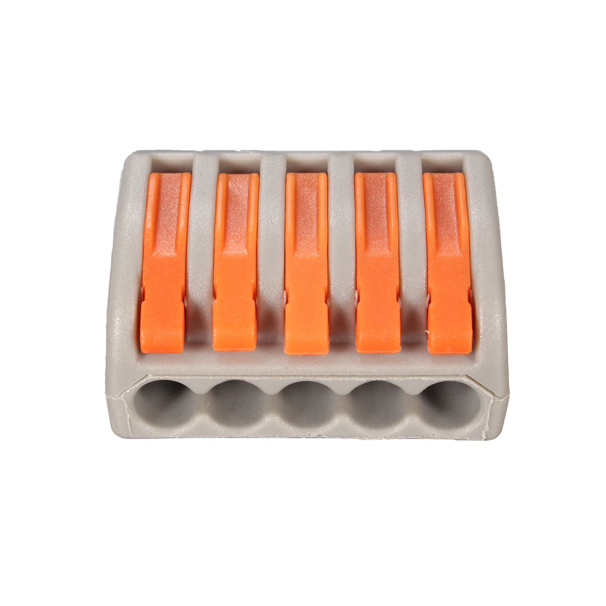

10Pcs/set Fast wire Connectors Universal Compact Wiring 5 pin Wire Connector Conductor Terminal Block With Lever