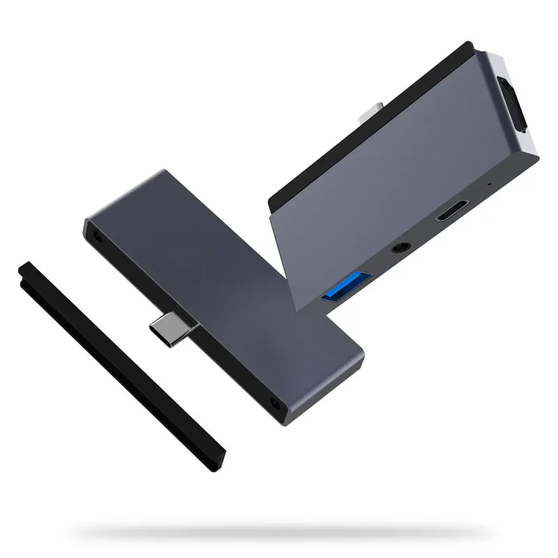 EASYA концентратор USB Type C адаптер с PD зарядка HDMI 4K концентратор 3,0 Jack 3,5 мм разъем для наушников для iPad Pro Macbook Pro/Air USB-C