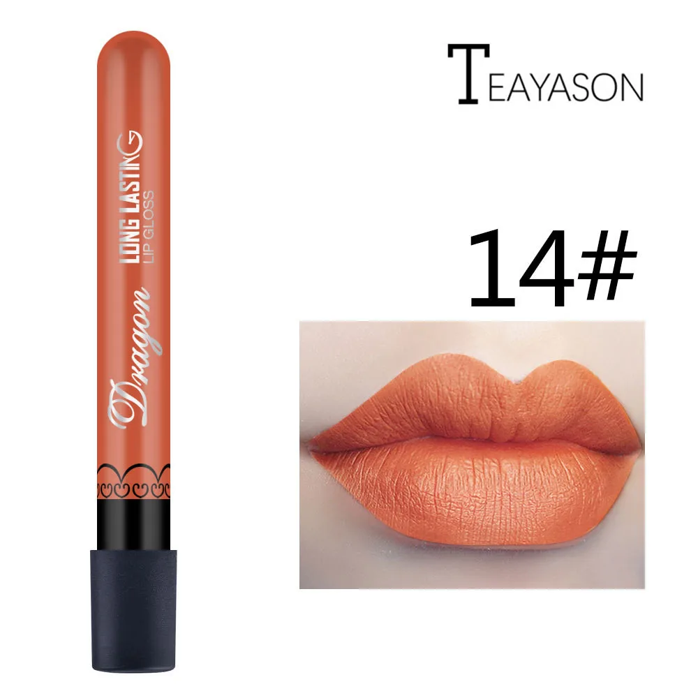 

1Pcs Sexy Pale Orange Fog Velvet Matte Lip Gloss Matte Liquid Lipstick Women Lips Matt Make Up Lip Stick Maquillaje Lipgloss