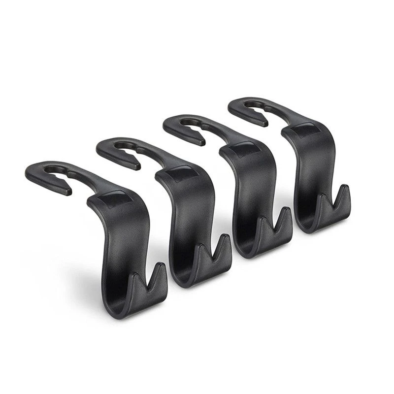 

4Pcs/Set Car Seat Back Hook Organizer Vehicle Headrest Hanger Holder Universal Headrest Mount Storage for Groceries Bag Handbag