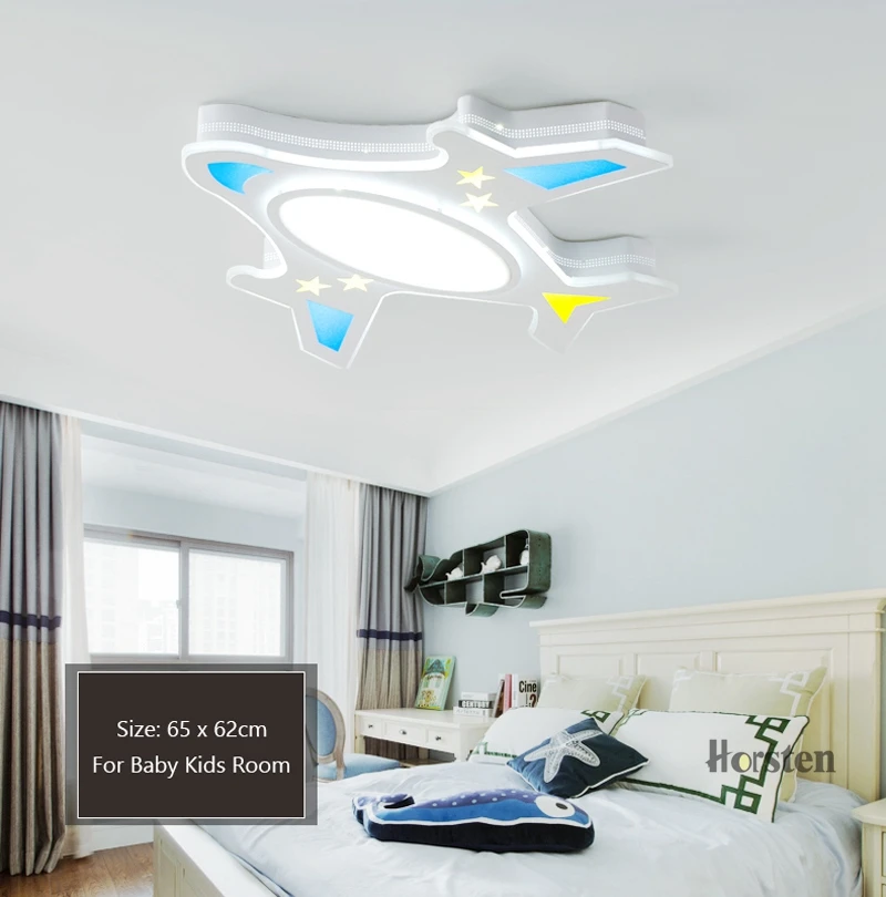 Horsten Modern Acrylic LED Ceiling Lights For Baby Children Kids Room Plane Lampshade Ceiling Lamp For Bedroom Study Room (5)
