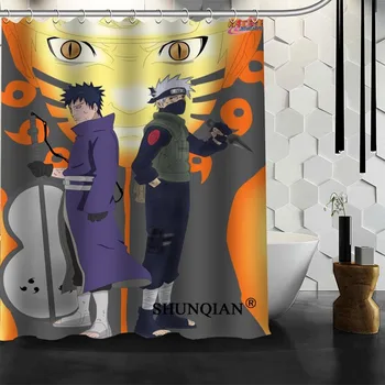 

New Custom Anime Naruto Shower Curtains Polyester Bathroom Waterproof Bath Curtain Size 150X180cm165X200cm180X200cm