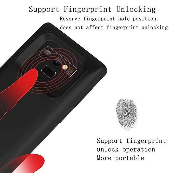 2019 Новинка! пользовательская батарея чехол для samsung Galaxy Note 9 зарядное устройство
