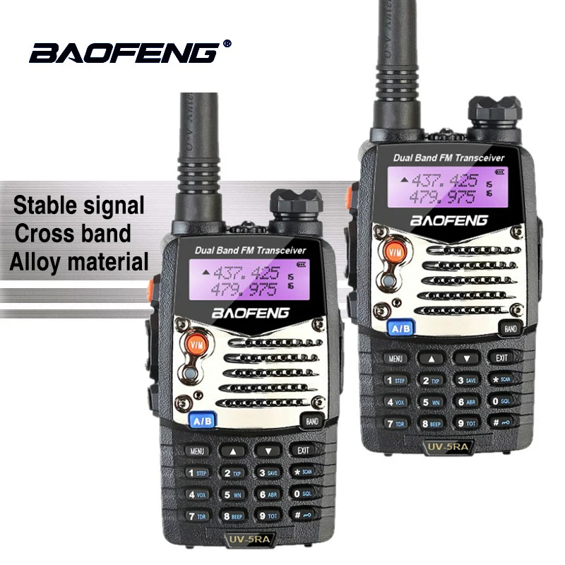 2pcs Baofeng UV-5RA High Quality Walkie Talkie VHF Ham Radio Hf Transceiver Baofeng UV-5R Upgraded Walky Talky Professional 10km 2pcs Baofeng UV-5RA High Quality Walkie Talkie VHF Ham Radio Hf Transceiver Baofeng UV-5R Upgraded Walky Talky Professional 10km