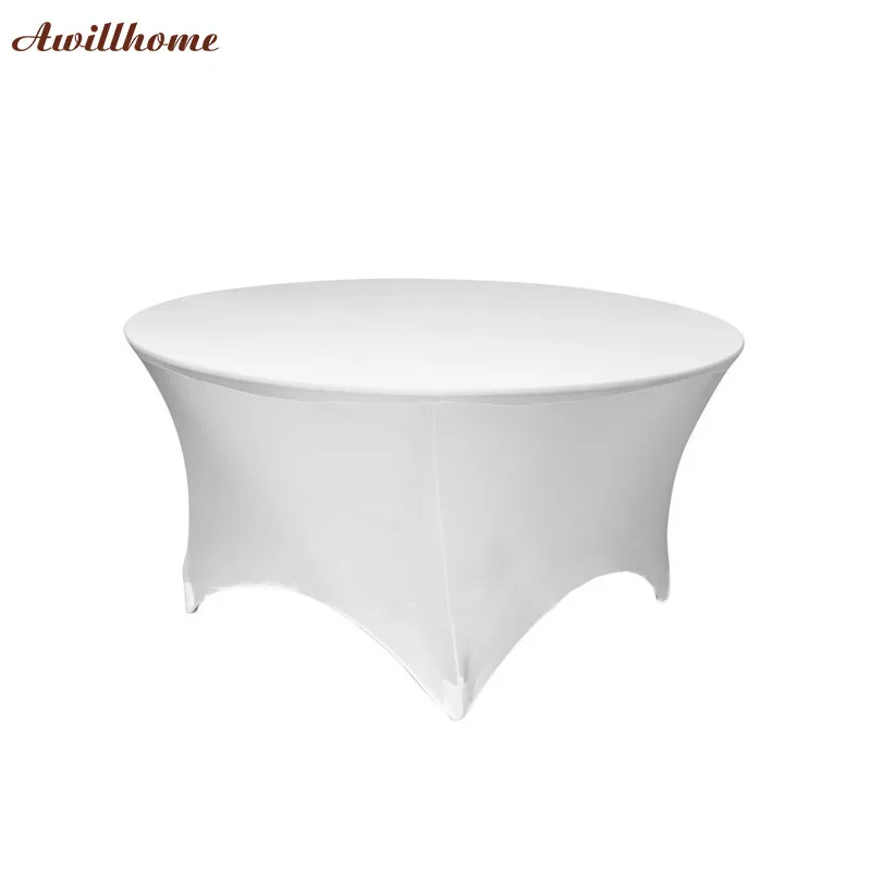 Free Shipping 30pcs 5 ft. Round Stretch Table cover lycra spandex table