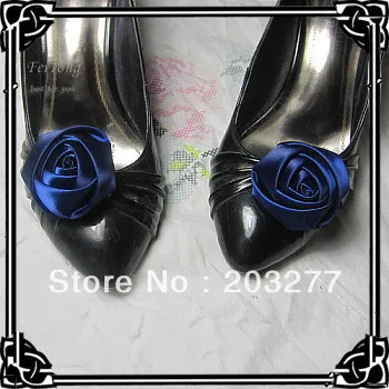 

Wholesale - 24pcs/lot shoe clip with 2'' ribbon rosettes 10colors for your choose Free Shipping