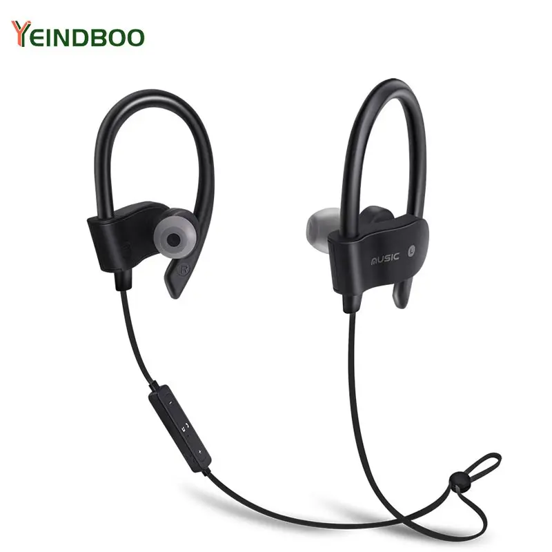 

YEINDBOO Wireless Bluetooth Earphone Sports Sweat proof Stereo Earbuds Headset In-Ear Earphones with Mic for iPhone & Smartphone