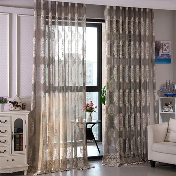 

Luxury Fashion Style Semi-blackout Curtains Kitchen Curtains Window Living Room Living Room Curtain Panel Jacquard Fabrics Door