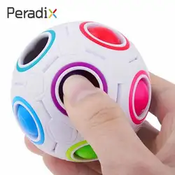 Радуга мяч стресса Cube ABS головоломка Для детей развивающие игрушки