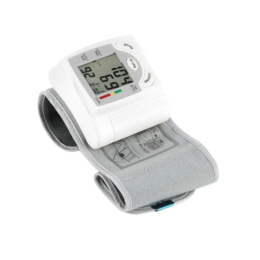 Household Automatic Wrist Blood Pressure Monitor Health Care Digital LCD Heart Beat Rate Pulse Meter Measure 2